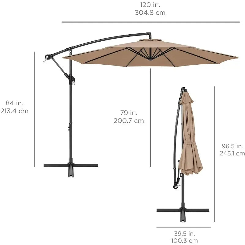 10FT New Hot Sale Outdoor Market Umbrella Durable Patio Banana