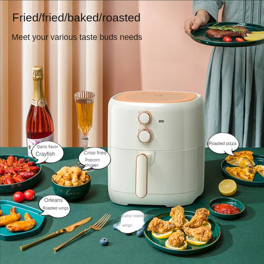 Household air fryer oil-free oven integrated 4.2L large-capacity intelligent automatic electric french fries machine