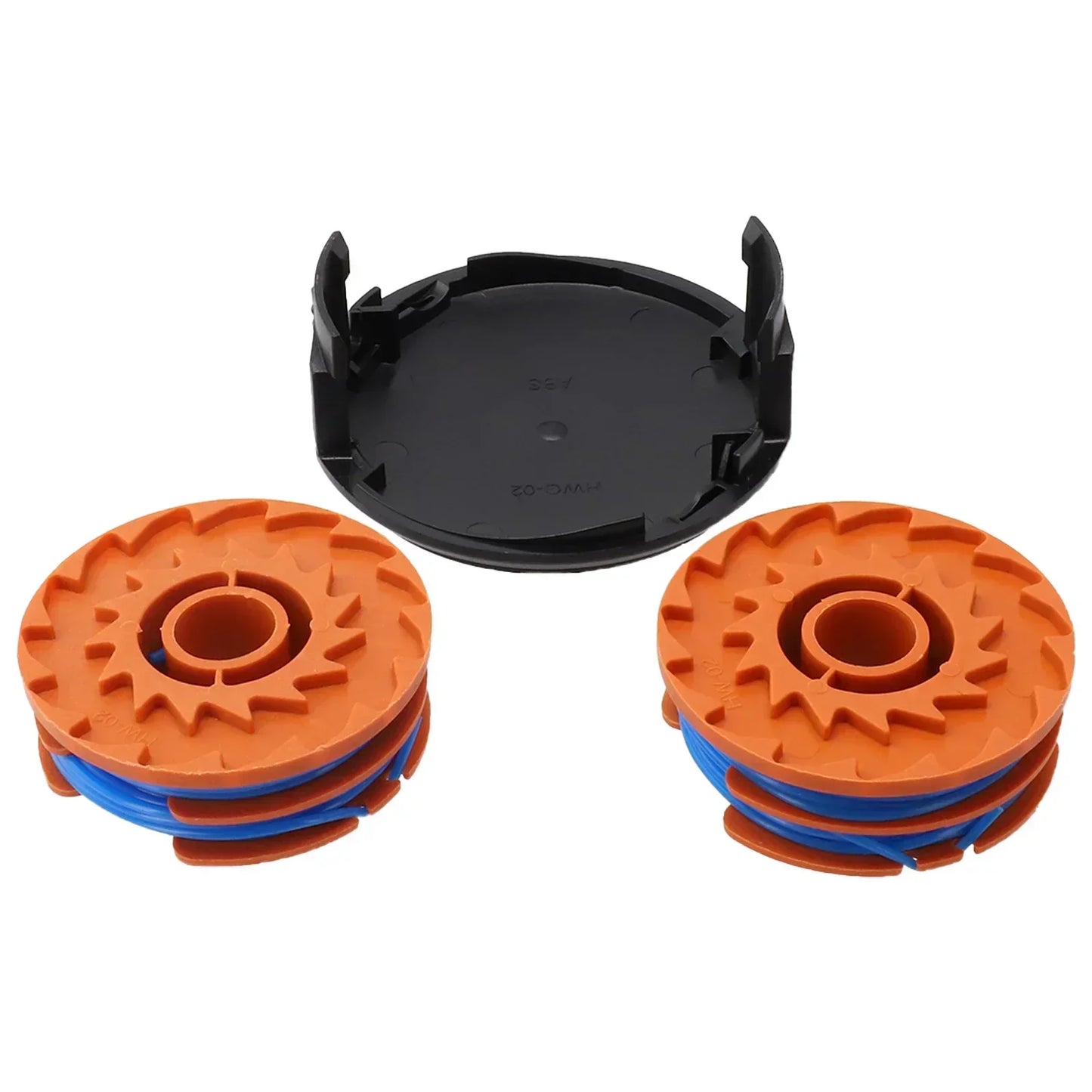 2pcs Spools 1pcs Spool Cap Cover Spool Line For Ozito LTR-529U For Worx WG119E Grass Trimmers Lawn Mower Garden Power Tool