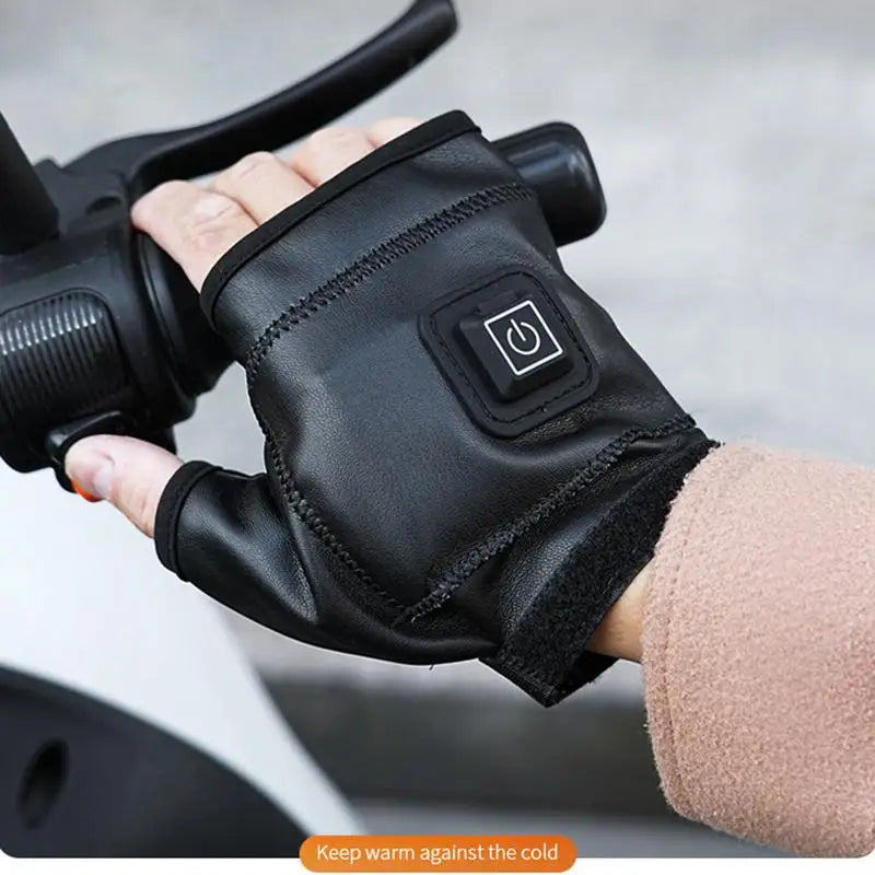 Heated fingerless gloves for Women Man Half finger Heated Gloves Touchscreen Long Lasting electric heating Half-Finger Gloves