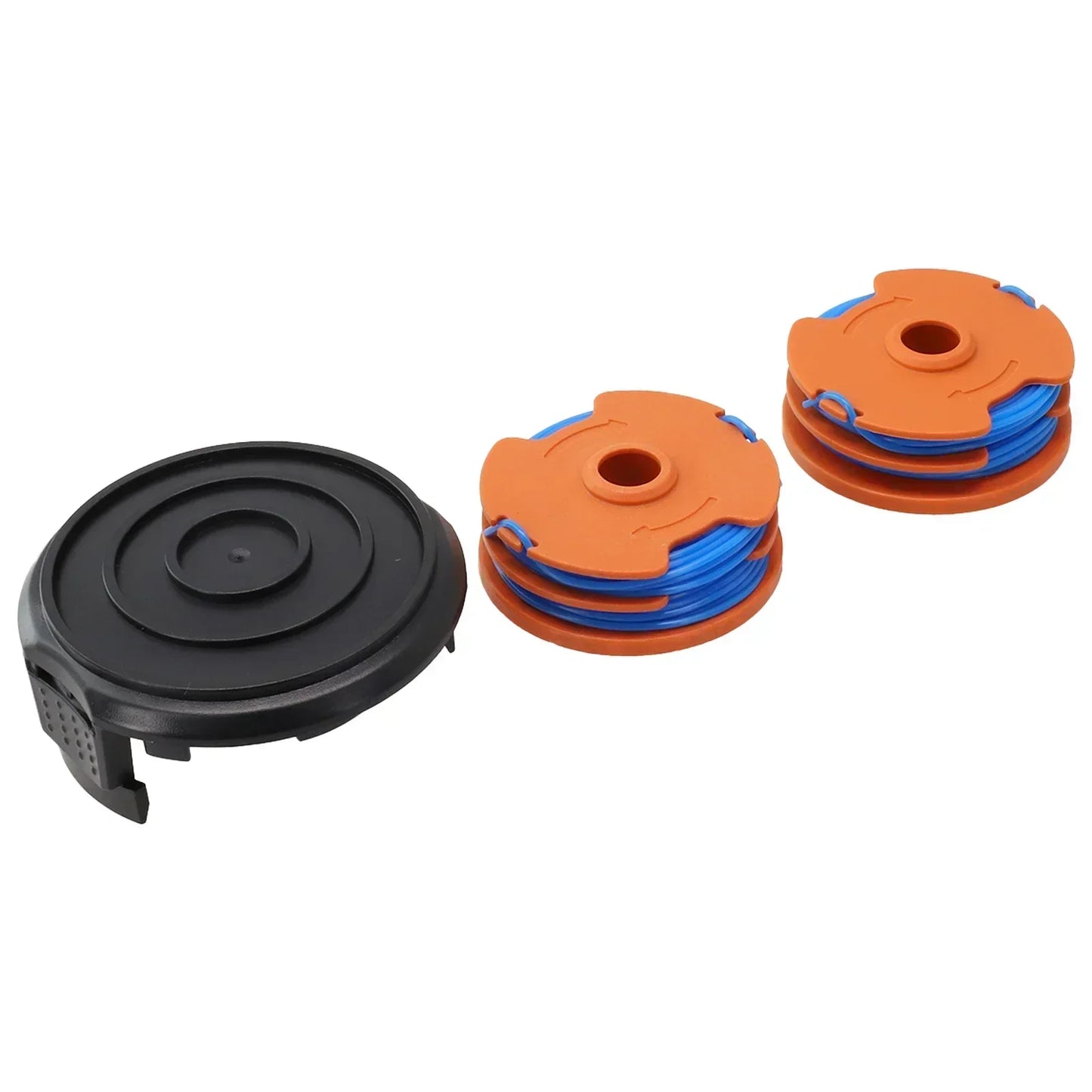 2pcs Spools 1pcs Spool Cap Cover Spool Line For Ozito LTR-529U For Worx WG119E Grass Trimmers Lawn Mower Garden Power Tool