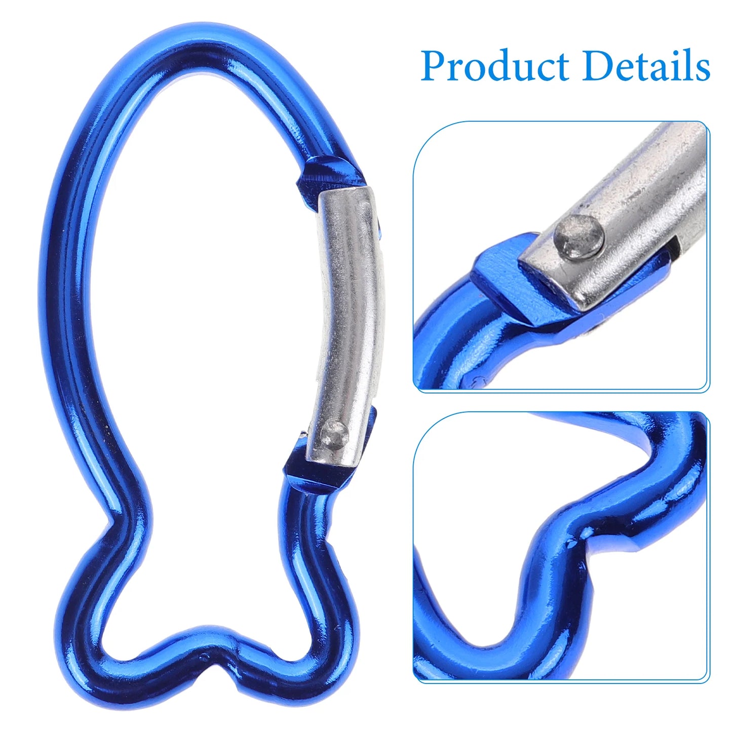 15 Pcs Outdoor Safety Buckle Carabiner for Climbing Lock Buckles Convenient Mini Clip Accessory Tools Swing Carabiners