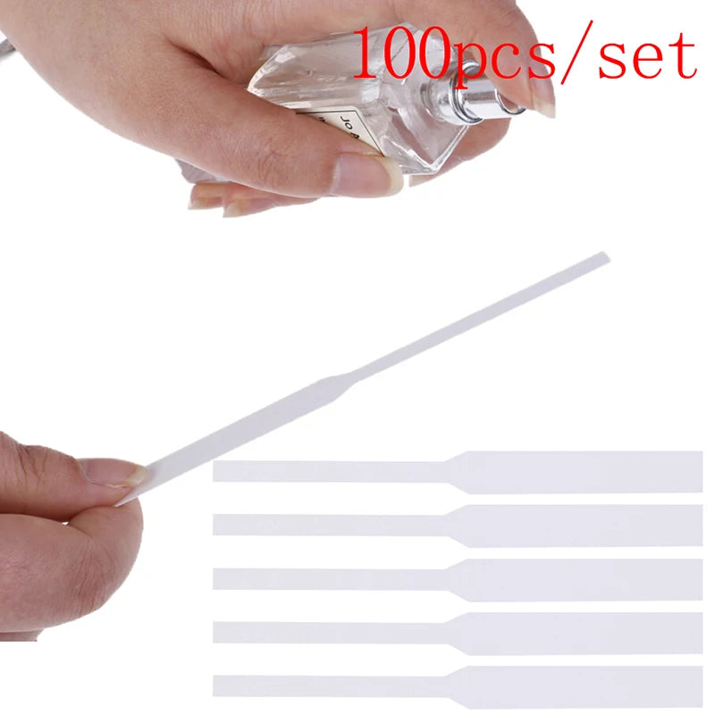 100pcs/pack Perfume Essential Oils Test Paper Strips 130*12mm Aromatherapy Fragrance Testing Strip