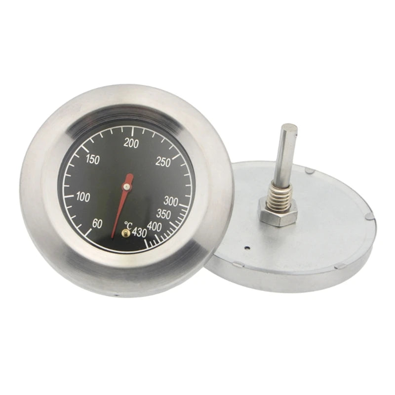 Stainless Steel Temperature Gauge Barbecue BBQ Smoker Grill Thermometer Temperature Gauge Stainless Steel Oven Cooking