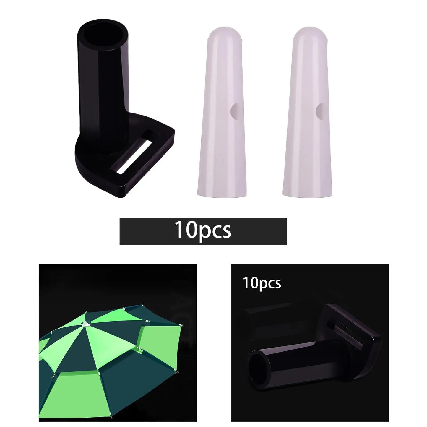 10pcs Bone Umbrella Covers 0.5/0.6/0.8cm Easy Carry Anti-wear Crafts Beach