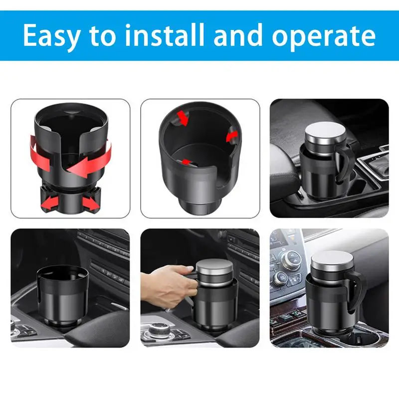 Auto Cup Holder Expander Vehicle Cup Holder Insert Secure Spacious Vehicle Beverage Cup Holder For Car Water Cup Limiter