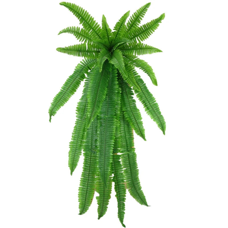 115Cm Wall Hanging Plants Artificial Persian Leaf Vine Fake Fern Leaves Silk Plant Green Wall Ivy For Garden Decor