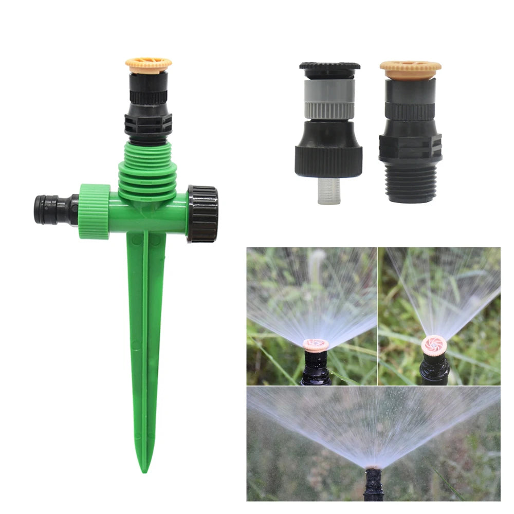 1/2" Male Thread Garden Lawn Rotating Sprinkler Scattering Nozzle 360 Degree Automatic Rotating Watering Irrigation Sprinklers