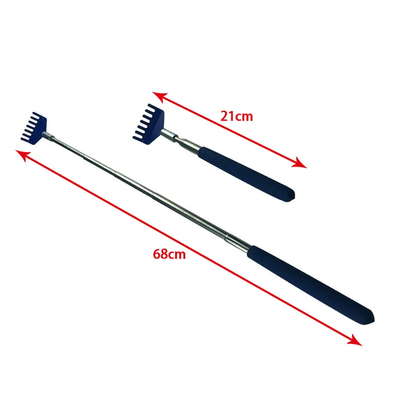 Steel Retractable Itching Rake Scratcher Telescopic Massage Tool Back Scratcher