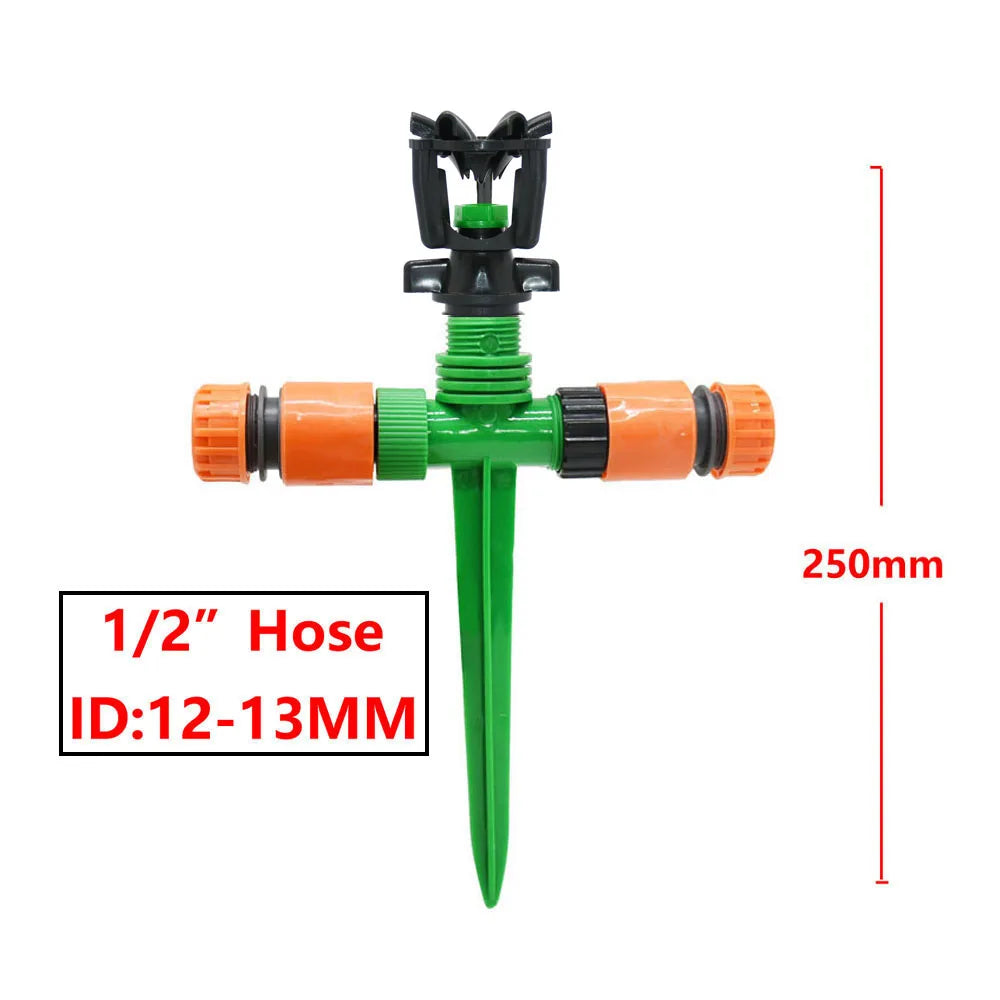 1/2" Male Thread Garden Lawn Rotating Sprinkler Scattering Nozzle 360 Degree Automatic Rotating Watering Irrigation Sprinklers