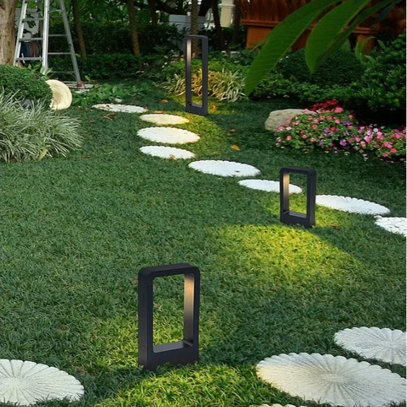 Waterproof IP65 Lawn Lamps LED Garden Light 15W DC12V 85-265V Pillar Courtyard Villa Landscape Bollards Community lighting