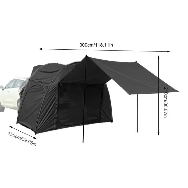 SUV Tent For Camping SUV Tent Camping Tarp With Awning Car Tailgate Shade Awning Tent For Camping SUV Camping Tent For Van MPV