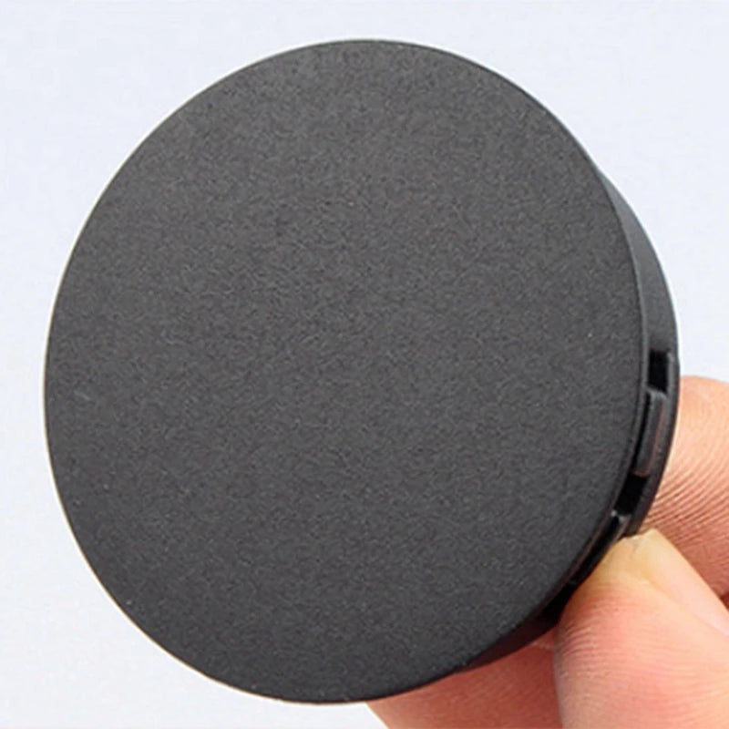 50 Pcs Garden Plastic Hole Plug Round Furniture Table Cover Clasp Type Sealing Cover Screw Hole Cover Black&White