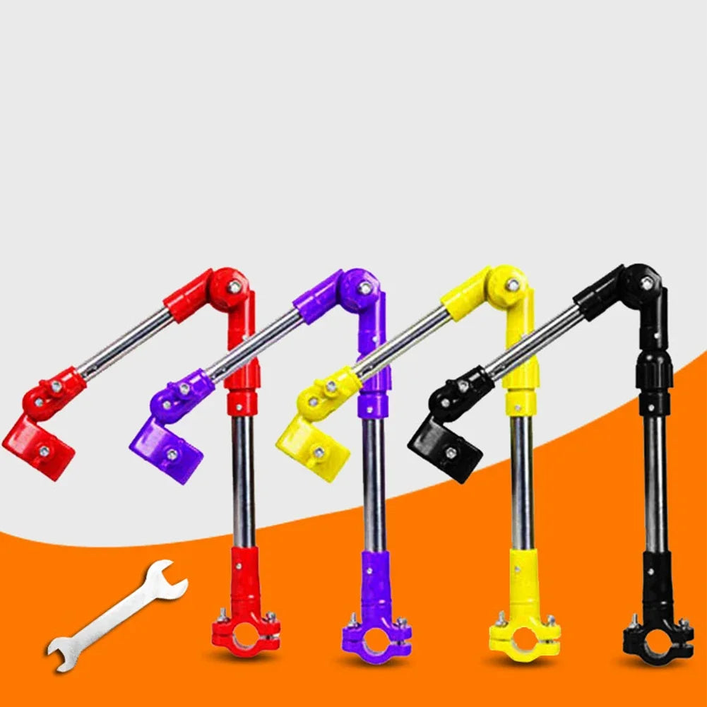 180° Umbrella Holder Adjustable Umbrella Holder Outdoor Activities Base Clamp Convenient Attachment Foldable Design