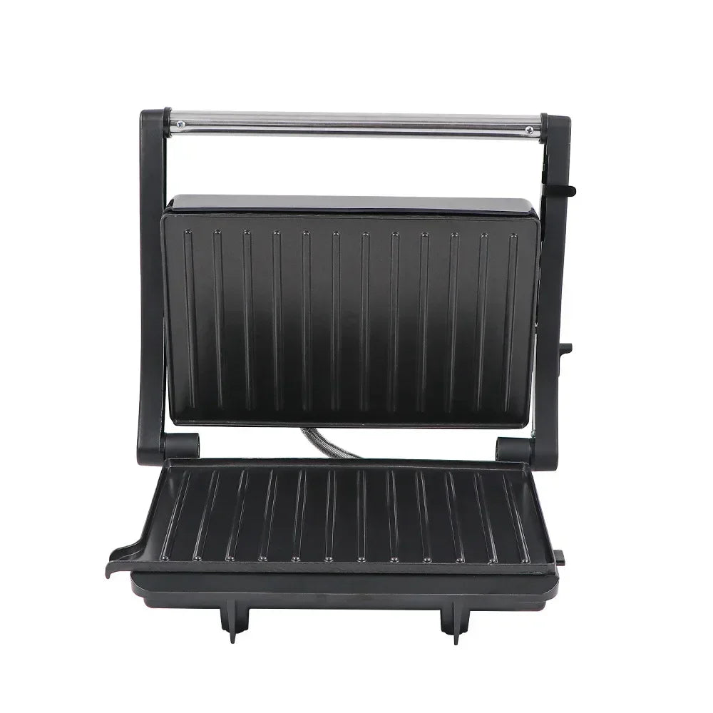 Home Grilled Steak Machine Double-sided Heating Panini Breakfast Machine Toast Burger Machine Smokeless Fried Barbecue