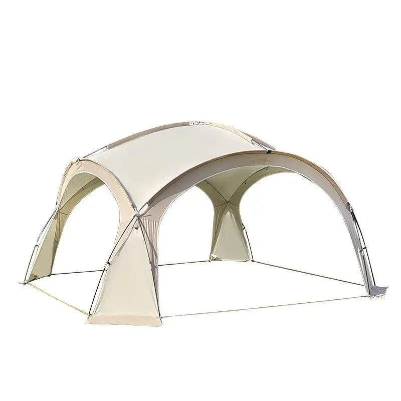 Windproof Outdoor Camping Dome Tent, Party Beach Canopy, Large BBQ Awning, Sun Shelter, Hiking, Family Picnic, 6-8 Person