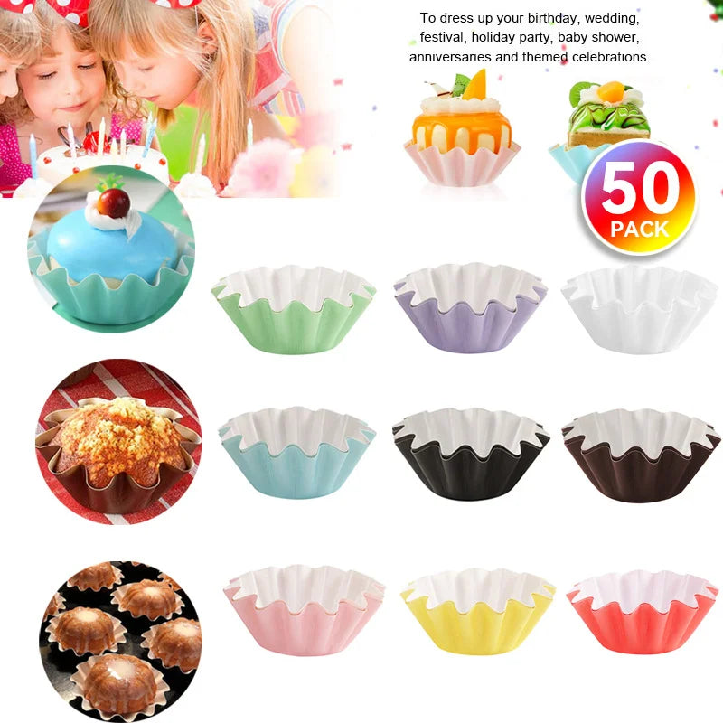 50Pcs/Set Colorful Durable Wax Melt Warmer Liners Multifunctional Reusable Leakproof Wax Tray Cake Cup Candle Warmer Home Decor