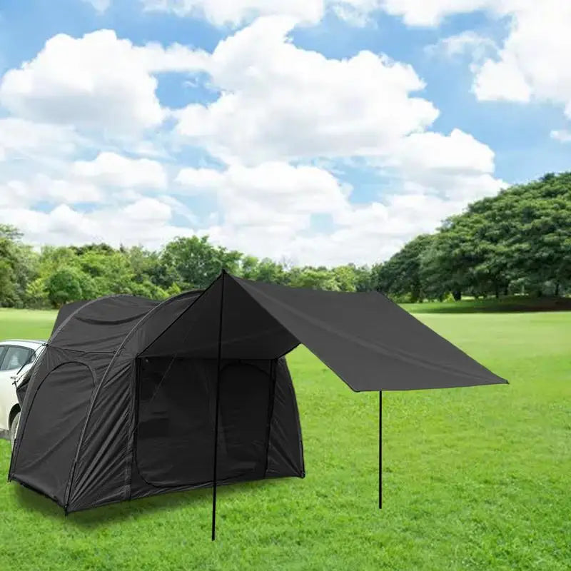 SUV Tailgate Tent With Awning SUV Camping Car Tarp Car Rear Tent Car Rear Tent SUV Awning For Sun Shelter Camping Car Tailgate