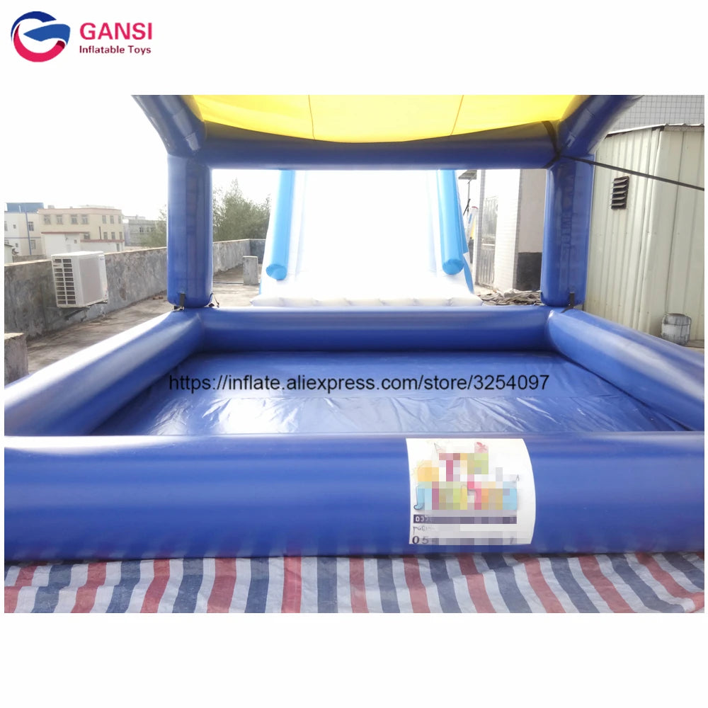 0.9Mm Pvc Kids Playing Swimming Pool Tent,Commercial Grade 5*5*0.65M Inflatable Water Pool With Tent