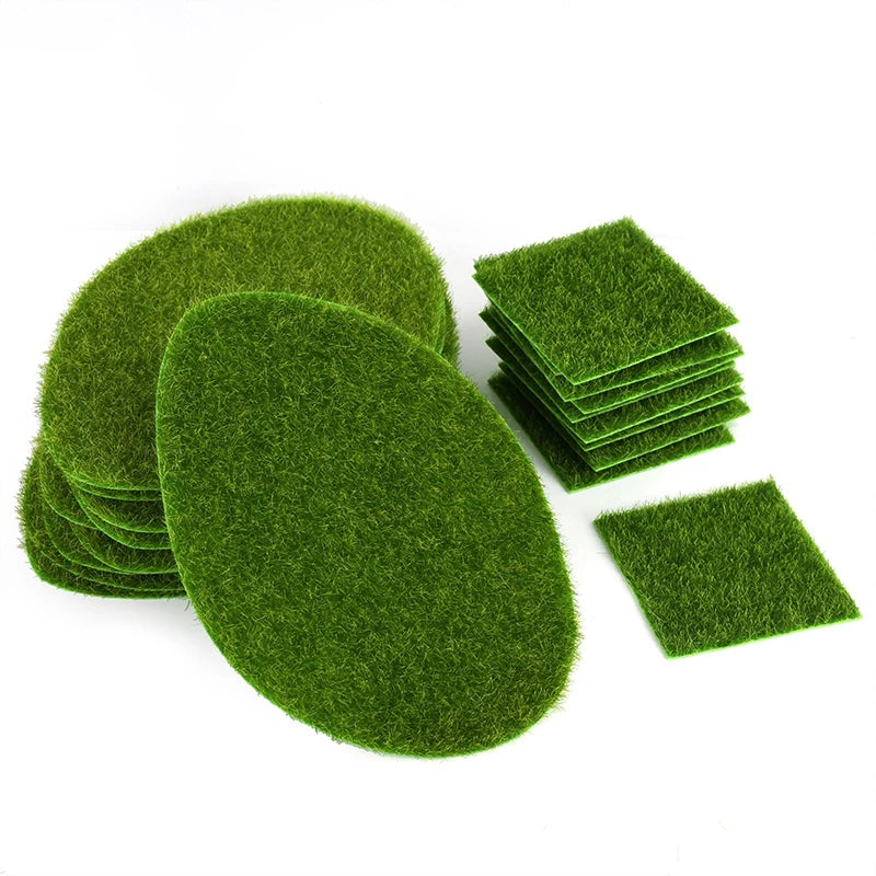 Artificial Turf Moss Sand Table Background Wall Micro Landscape Animal Plant Collocation Outdoor Indoor Decoration Green Stall