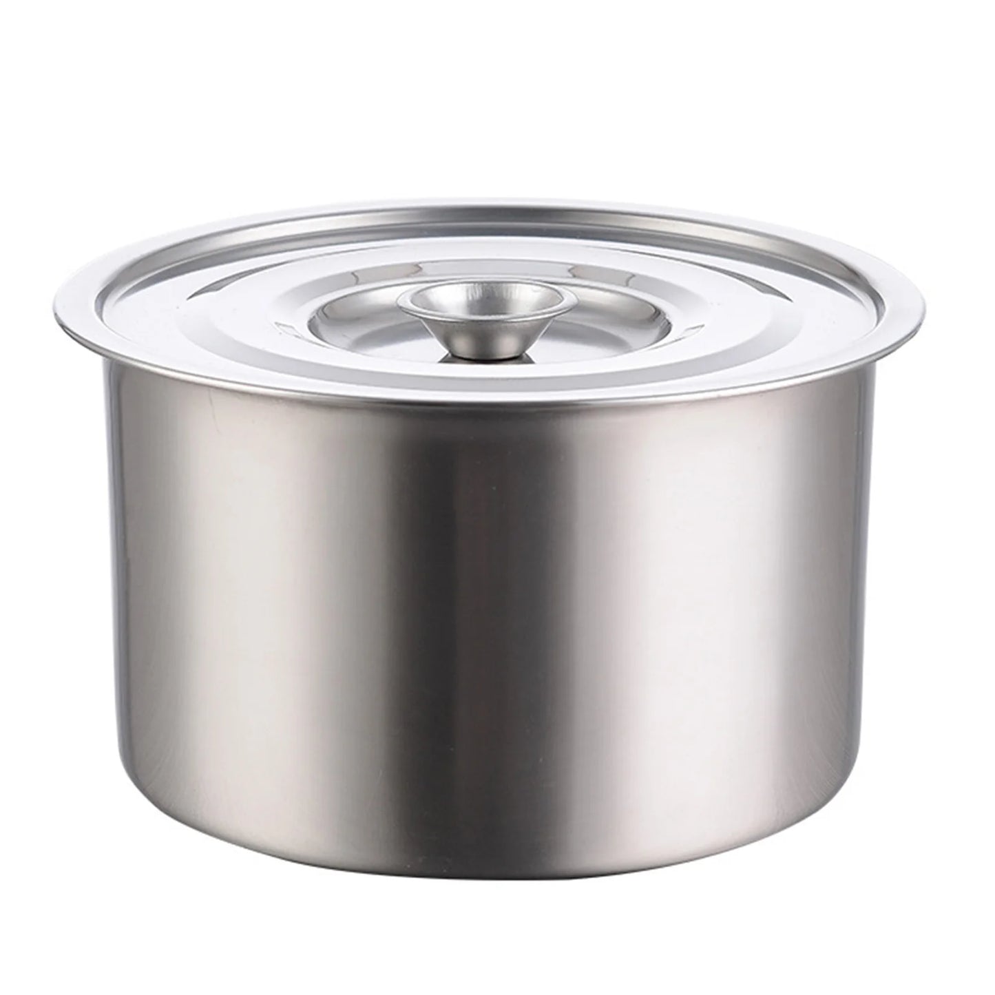 ZK40 Stew Pot with Lid Non Stick Non Magnetic Stainless Steel Soup Seasoning Container Kitchen Utensil S