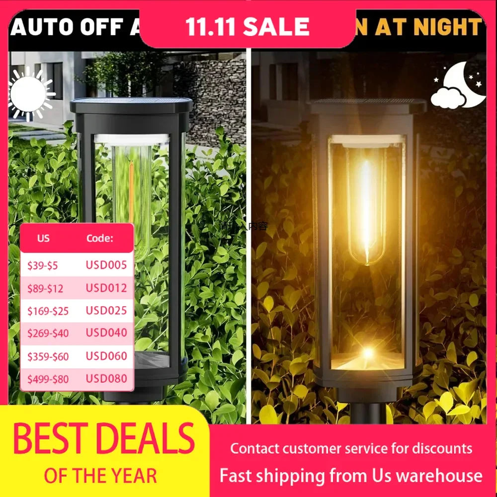 solar garden lights outdoor lights landscape light garden light solar lawn 8 Pack