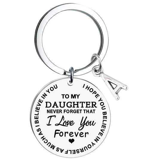 Key Charm Message Keychain Ring Decor Chains Women for Car Keys Stainless Steel Mother Fob