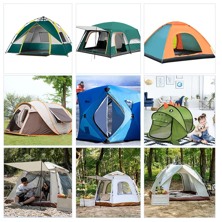 2 Rooms 1 Living Room Waterproof Extra Large Space 8 To 12 Persons Portable Family Outdoor Camping Tent