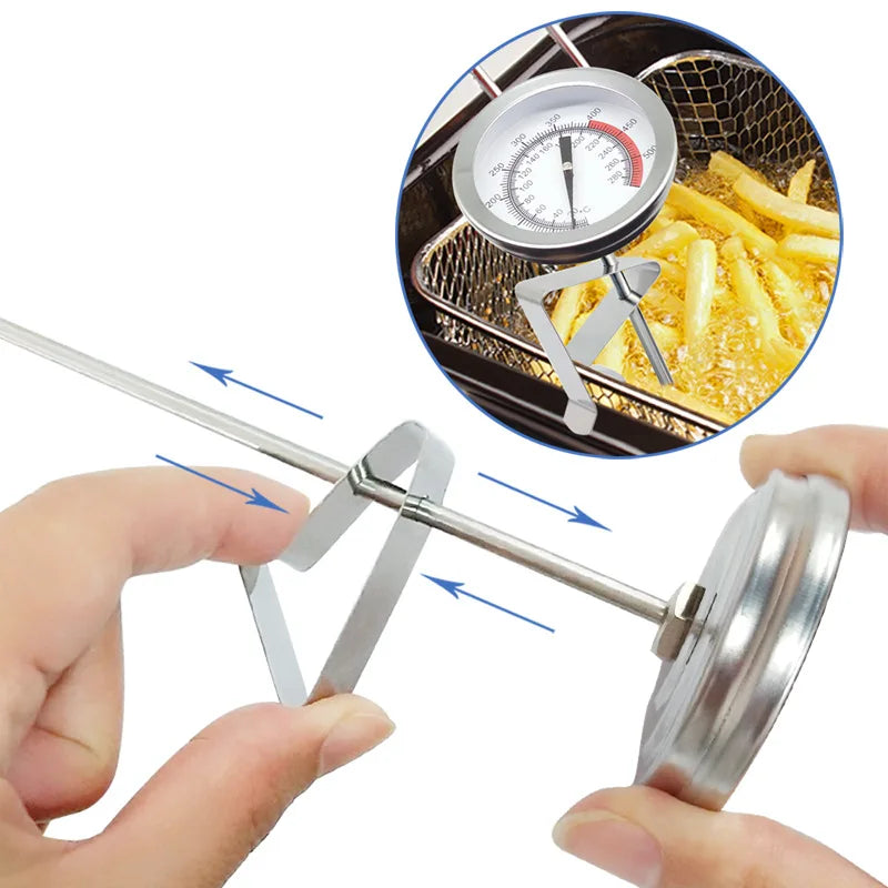 Stainless Steel Probe Oven Thermometer Kitchen Barbecue BBQ Food Milk Coffee Meat Gauge Home Temperature Cooking Tools 0~200℃