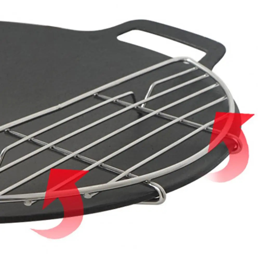 Stainless Steel Grill Mesh Steam Rack Barbecue Grid Heat-resistant Reusable Non-stick Barbecue Frying Pan Cooking Baking Net