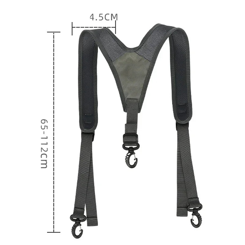 Hiking Strap Outdoor Camping Accessories Ergonomics Back Bear Polyamide Breathable Straps for Running Adjustable Buckle